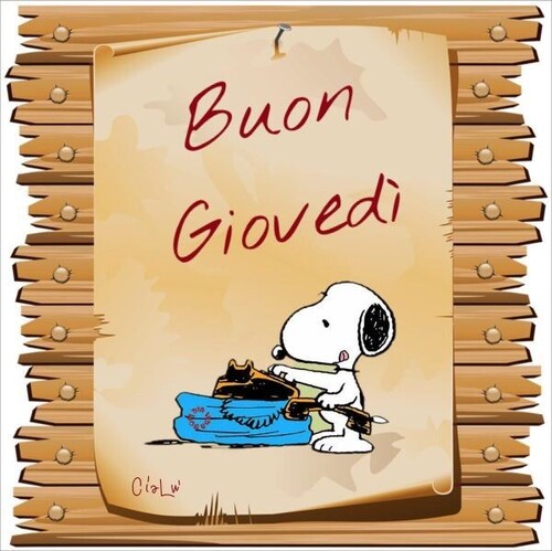 Buon Giovedì Snoopy immagini da condividere gratis - top10immagini.it